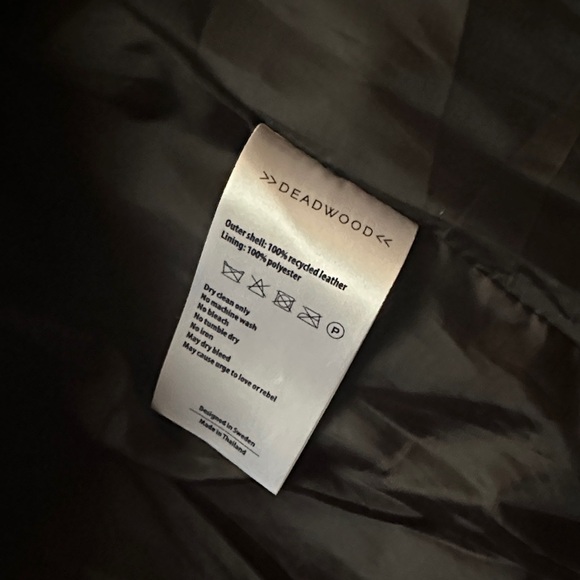 Deadwood leather jacket w/ tags - Picture 7 of 12